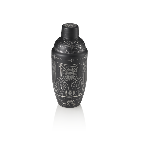 Shaker Tattoo inox 18/8 - 500 ml - Noir argenté