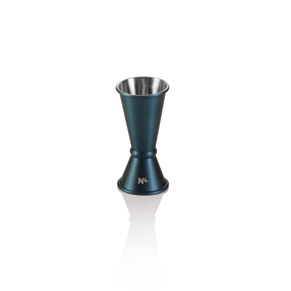 Jigger style japonais inox 18/8 - 2/4 cl - Bleu