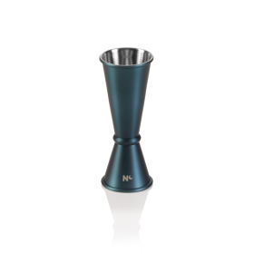 Jigger style japonais inox 18/8 - 2,5/5 cl - Bleu