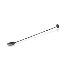 Cuillère de bar Twisted inox 18/8 - 33,5 cm - Bleue