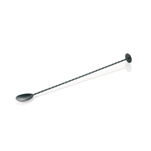 Cuillère de bar Twisted inox 18/8 - 33,5 cm - Bleue
