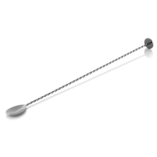 Longue cuillère de bar Twisted inox 18/8 - 33,5 cm - Vintage