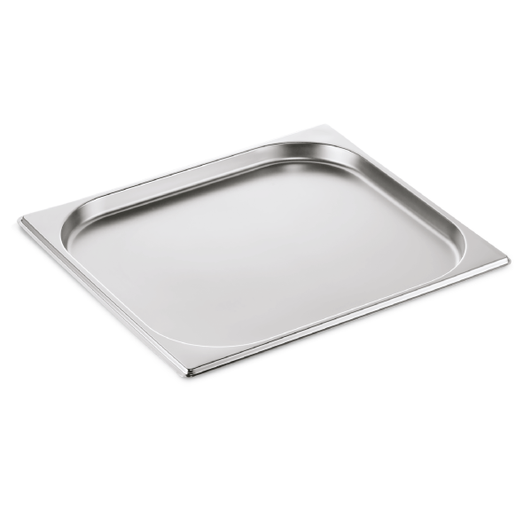 Bac gastro en acier chrome-nickel - GN 2/3 - Profondeur 20 mm