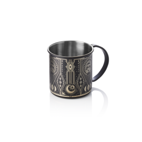 Moscow Mule Tattoo inox 18/8 - 450 ml - Noir argenté