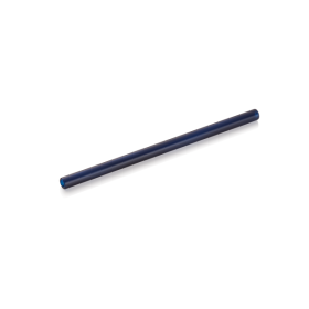 Paille en verre - 15 cm - Bleue (lot de 50)