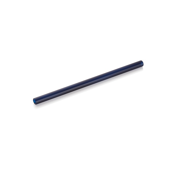 Paille en verre - 15 cm - Bleue (lot de 50)