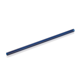 Paille en verre - 20 cm - Bleue (lot de 50)