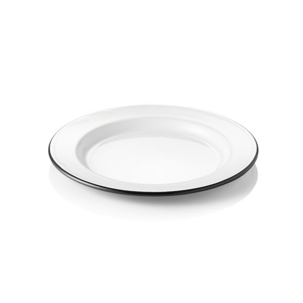 Assiette plate émaillée Ø 20 cm