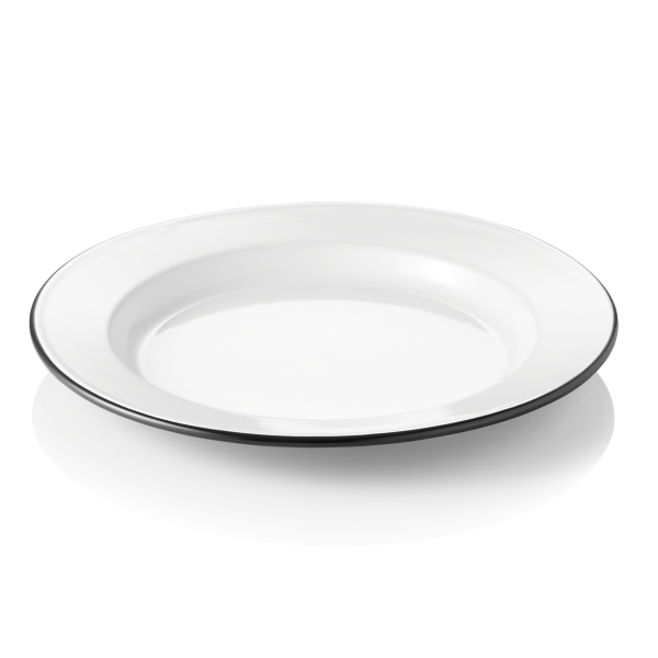 Assiette plate émaillée Ø 26 cm