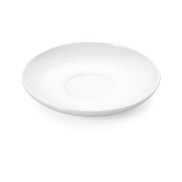 Soucoupe en porcelaine blanche - Ø 13,5 cm (lot de 6)