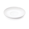 Soucoupe en porcelaine blanche - Ø 13,5 cm (lot de 6)