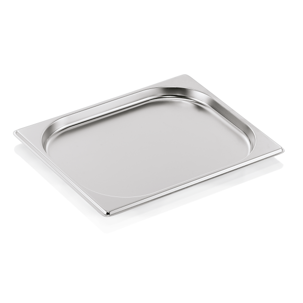 Bac gastro GN 1/2 inox chromé - Profondeur 20 mm