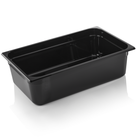 Bac gastro en polypropylène noir - GN 1/1 - 150 mm