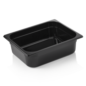 Bac gastro en polypropylène noir - GN 1/2 - 100 mm
