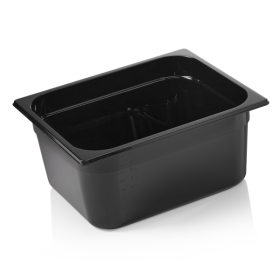 Bac gastro en polypropylène noir - GN 1/2 - 150 mm
