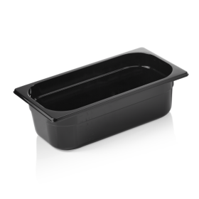 Bac gastro en polypropylène noir - GN 1/3 - 100 mm
