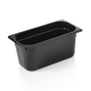 Bac gastro en polypropylène noir - GN 1/3 - 150 mm
