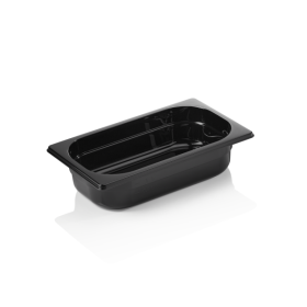 Bac gastro en polypropylène noir - GN 1/4 - 65 mm