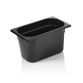 Bac gastro en polypropylène noir - GN 1/4 - 150 mm
