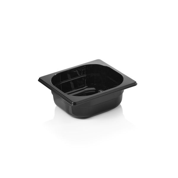 Bac gastro en polypropylène noir - GN 1/6 - 65 mm
