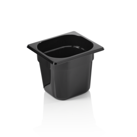 Bac gastro en polypropylène noir - GN 1/6 - 150 mm