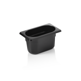 Bac gastro en polypropylène noir - GN 1/9 - 100 mm