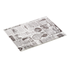 Papier fast-food ingraissable imprimé journal - 25 x 20 cm - Blanc (lot de 1000)