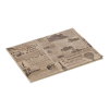 Papier à burger imprimé journal - 25 x 20 cm - Brun (lot de 1000)