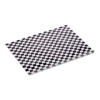 Papier à burger imprimé damier - 25 x 20 cm - Noir/blanc (lot de 1000)