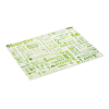 Papier fast-food ingraissable imprimé veggie - 28 x 34 cm - Vert (lot de 1000)