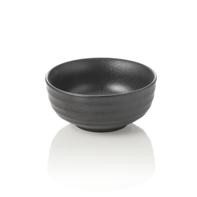 Bol en porcelaine noire inspiration asiatique - Ø 15,5 cm - 850 ml (lot de 2)