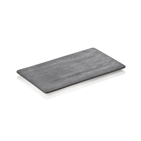 Plaque de service en porcelaine noire - GN 1/4 (lot de 5)
