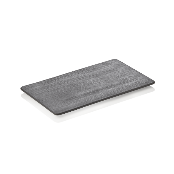Plaque de service en porcelaine noire - GN 1/4 (lot de 5)