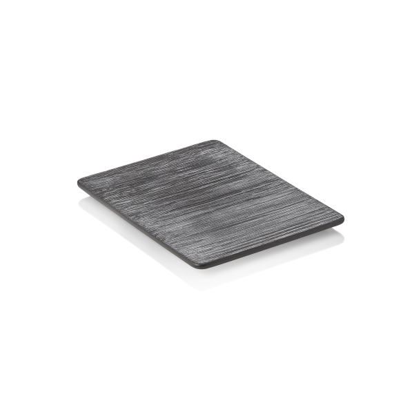 Assiette en porcelaine noire d'inspiration asiatique - 20 x 15 cm (lot de 5)