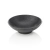 Assiette creuse en porcelaine noire d'inspiration asiatique - Ø 22,5 cm (lot de 3)