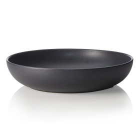 Assiette creuse en grès - Ø 33 cm - 3 L - Série One Midnight
