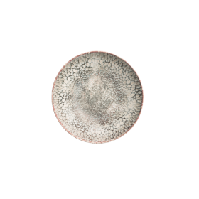 Assiette creuse en grès - Ø 24 cm - série Coupe Iris (lot de 4)