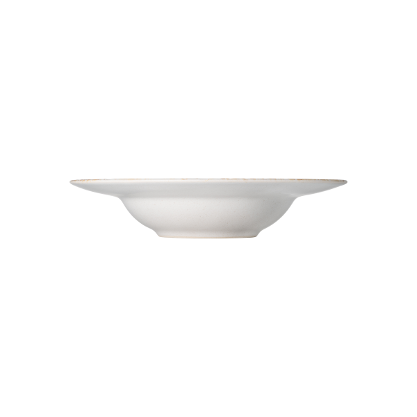 Assiette à pâtes en grès - Ø 27 cm - série Coupe Iris (lot de 4)