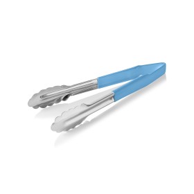Pince universelle HACCP inox 18/0 - 23 cm - Manche bleu