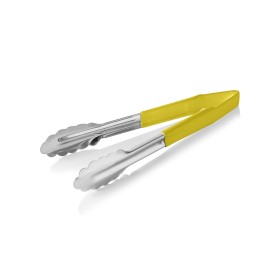 Pince universelle HACCP inox 18/0 - 23 cm - Manche jaune