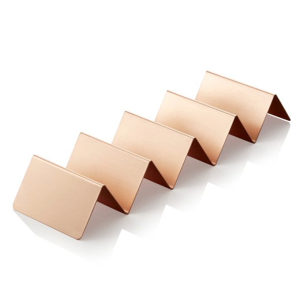 Présentoir à snacks inox - 4 emplacements - PVD cuivre