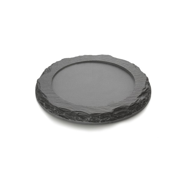 Plaque de service en ardoise - Ø 25 cm