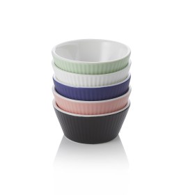 Set de 5 ramequins en porcelaine Ø 7 cm - 100 ml