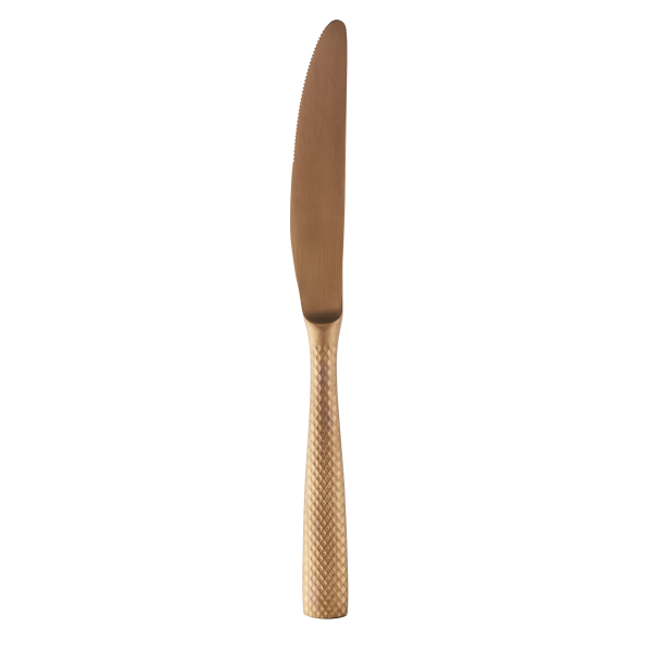Couteau de table acier chromé 13/0 - série Onyx Blush (lot de 12)
