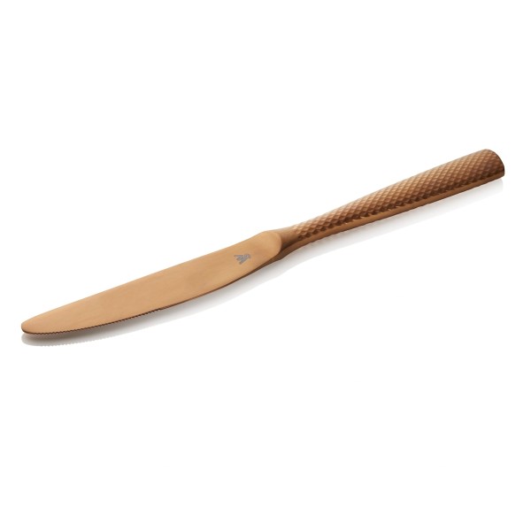 Couteau de table acier chromé 13/0 - série Onyx Blush (lot de 12)