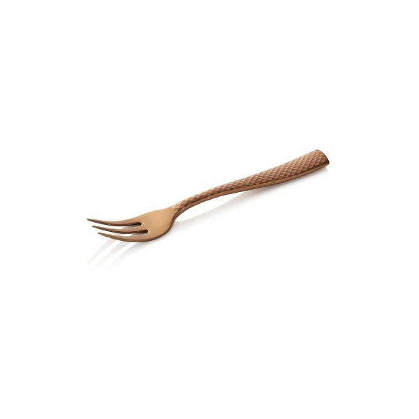 Fourchette à gâteau inox 18/10 - série Onyx Blush (lot de 12)
