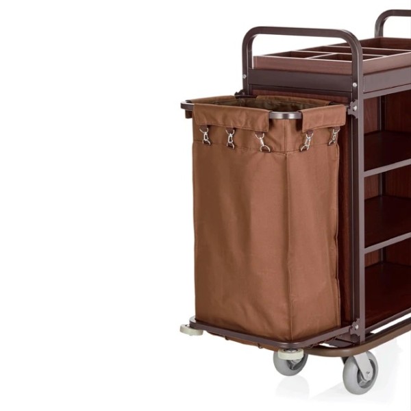 Sac à linge marron en polyester - 40 x 25 cm - 70 L