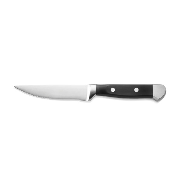 Couteau à steak acier chromé 13/0 - Manche POM - Lame 13 cm (lot de 6)