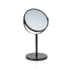 Miroir de courtoisie inox sur pied - Ø 17 cm - Hauteur 35 cm - Noir