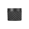 Cendrier coupe-vent en verre - Ø 9,5 cm - Noir